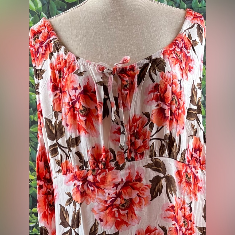 Old Navy Size:3X Women Sleeveless Floral Long Dress Lightweight Super Cute! - Picture 3 of 9